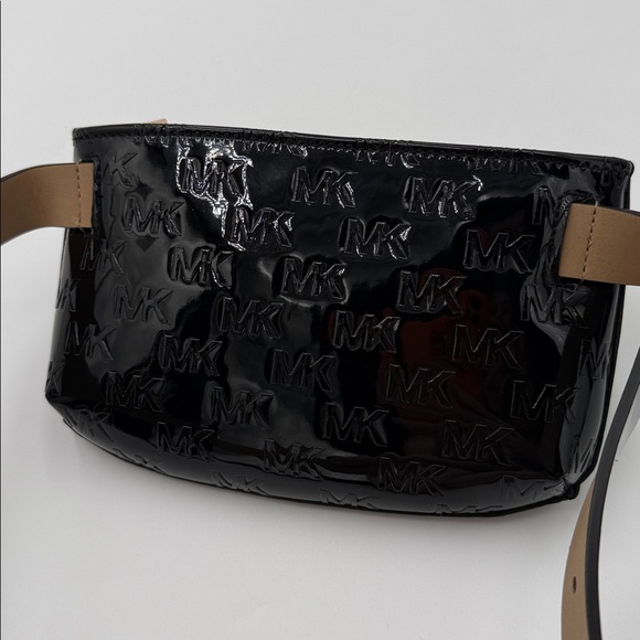 Michael Michael Kors Glossy Black Belt Bag - Picture 9 of 10